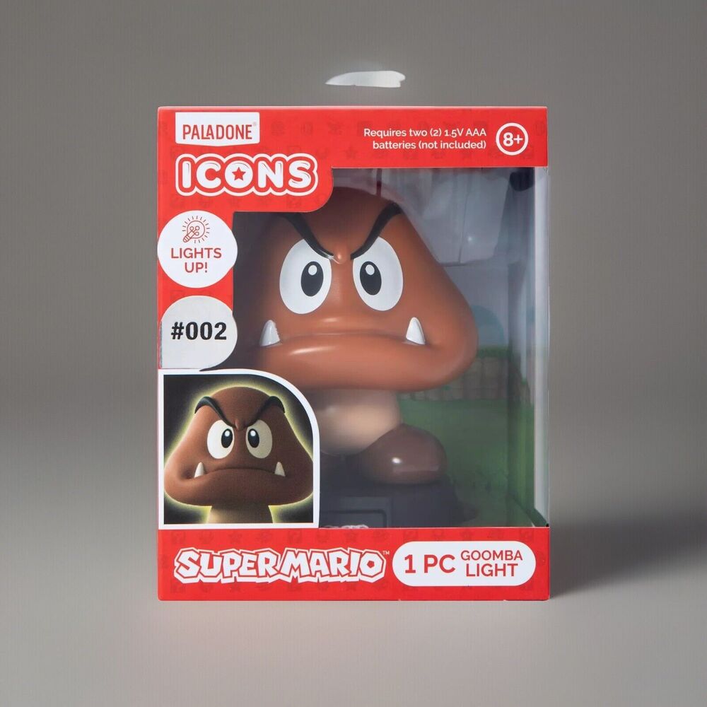 🔥Goomba Super Mario Nintendo Paladone Icons Mini Light #002 BNWT💥